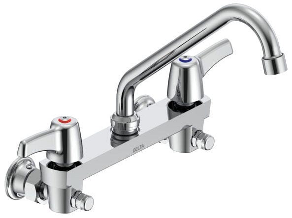 Delta Commercial 28C3 / 28C4 / 28C6:28C6233 Two Handle 8" Wall Mount Service Sink Faucet