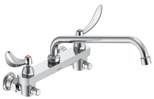 Delta Commercial 28C3 / 28C4 / 28C6:28C6424 Two Handle 8" Wall Mount Service Sink Faucet