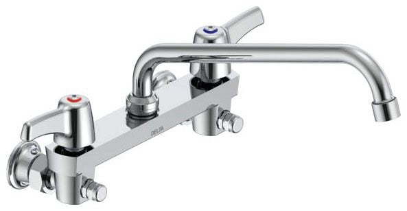 Delta Commercial 28C3 / 28C4 / 28C6:28C6433 Two Handle 8" Wall Mount Service Sink Faucet