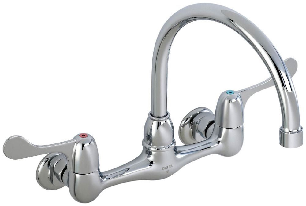 Delta Commercial 28P4:28P4902LF Two Handle 8" Wall Mount Service Sink Faucet