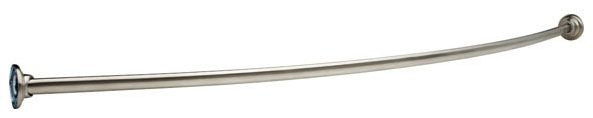Delta 42205 1" x 5' Shower Curtain Rod with Brackets (6" Bow)