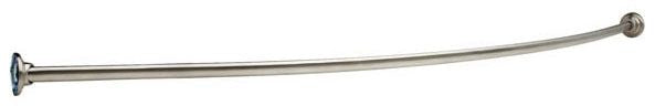 Delta 42206 1" x 6' Curved Shower Rod with Brackets, 6" Bow