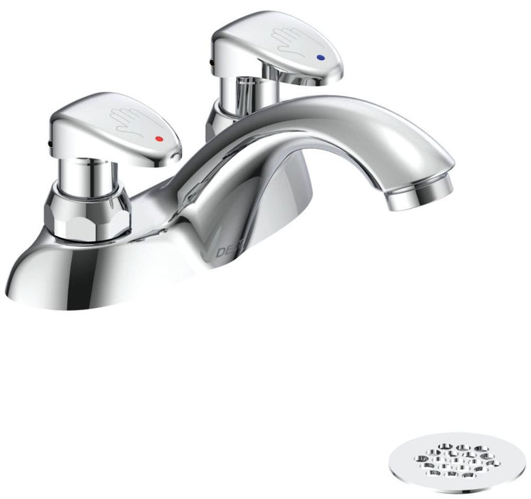 Commercial 86T 86T1053 Two Handle Metering Slow-Close Centerset Bathroom Faucet