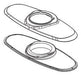 Delta Sandover RP100128 Escutcheon & Base Plate