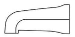 Delta Classic: Non Diverter Slip On Tub Spout