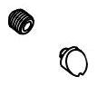Delta Everly RP100189BL Set Screw & Button