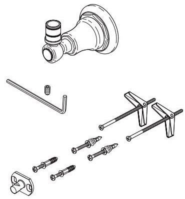 Brizo Rook RP100199GL Slidebar Handshower Bracket