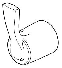 Delta Stryke:RP100383SS Handle - 1L 3/ 6-Setting Div