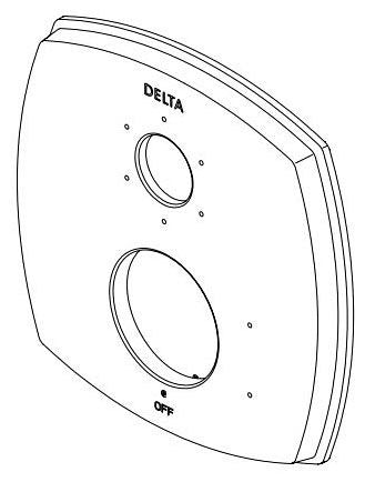 Delta Stryke RP100387BL Escutcheon - Div Trim 3-Settng 24S