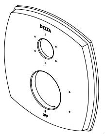 Delta Stryke:RP100387SS Escutcheon - Div Trim 3-Settng 24S