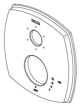 Delta Stryke RP100390BL Escutcheon - Div Trim 3-Setting 27S/ 27T