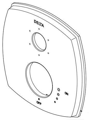 Delta Stryke:RP100391CZ Escutcheon - Div Trim 6-Setting 27S/ 27T