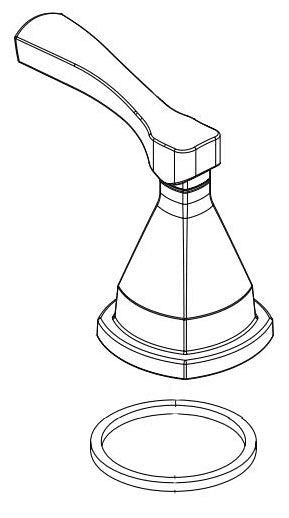 Delta Stryke RP100392RB Handle - Left ASM Roman Tub