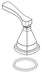 Delta Stryke:RP100392SS Handle - 1L Left ASM Roman Tub