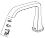 Delta Stryke RP100399BL Spout - 3-Hole Roman Tub