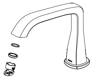 Delta Stryke:RP100399CZ Spout - 3-Hole Roman Tub