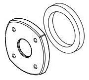 Delta Stryke RP100413BL Handle Flange & Gasket - WM Bath Faucet