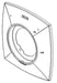 Delta Vesna RP100417 Escutcheon
