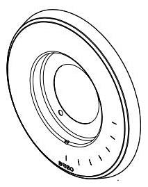 Brizo Levoir RP100424BNX Thermostatic Valve Trim Escutcheon
