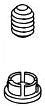 Brizo Levoir RP100428BNX Set Screw and Button