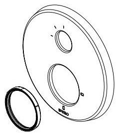 Brizo Levoir RP100433BNX 6F Escutcheon and Valve Seal