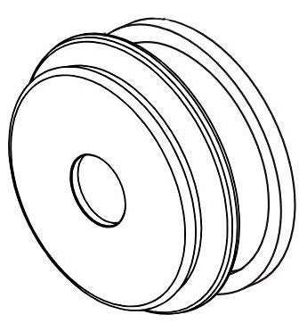 Delta Cassidy RP100466SS Spout Flange & Gasket - WM Tub Filler
