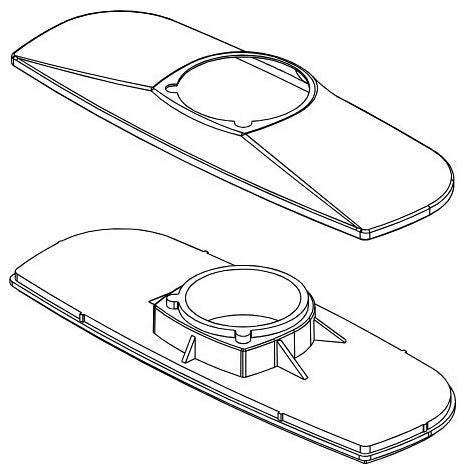 Delta Vesna RP100480 Escutcheon and Baseplate