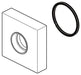 Brizo Siderna RP100668PC Wall Mount Tub Filler Handle Base