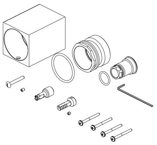 Brizo Siderna RP100670BL Pressure Balance with Diverter Trim Extension Kit