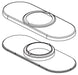 Delta RP100695 Escutcheon and Gasket - Centerset Three Hole