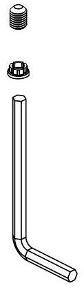 Delta RP100714 Set Screw, Cover and Wrench - Wall Mount Tub Spout