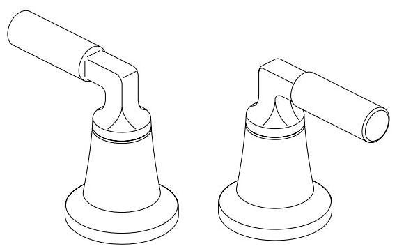 Delta RP100720 Two Metal Lever Handle Kit (Pair)