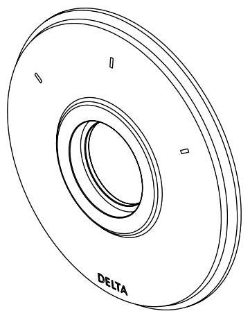 Delta RP100732 Diverter Escutcheon - 3 Setting