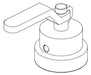 Brizo Litze RP100760GL Pressure Balance Integrated Valve Handle - Industrial Lever