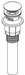 Peerless Apex RP100766CZ Push Pop-Up