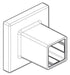 Delta Universal Showering Components:RP100808CZ Angular Escutcheon