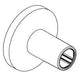 Delta Universal Showering Components:RP100809SS Round Upper Escutcheon