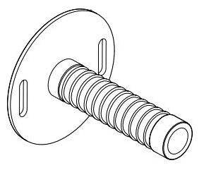 Delta Universal Showering Components RP100811 Mounting Post