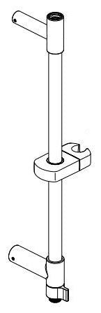 Delta Universal Showering Components:RP100814PN Round Shower Column