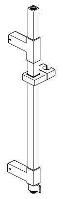 Delta Universal Showering Components RP100861 26" Angular Shower Column
