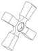 Delta Dorval RP100893 Cross Handle Blade