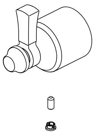 Delta Dorval RP100944 Diverter Handle, Set Screw And Button