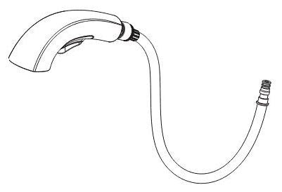 Peerless Parkwood RP101014BL Hose Assembly,Wand,Clip & O-ring