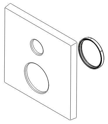 Delta RP101032CZ Escutcheon - 3 Setting Integrated Diverter