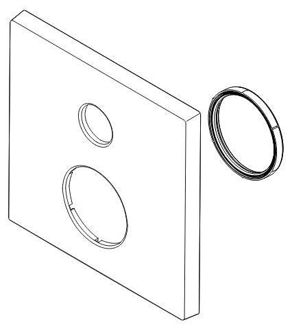 Delta RP101034RB Escutcheon - 3 Setting Integrated Diverter