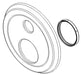 Delta RP101036RB Escutcheon - 3 Setting Integrated Diverter