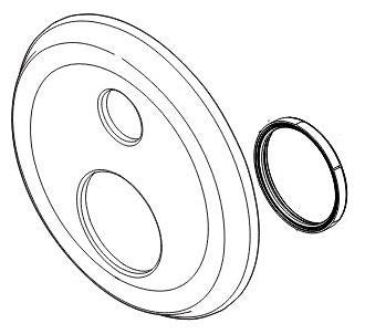 Delta RP101039SS Escutcheon - 6 Setting Integrated Diverter
