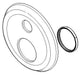 Delta RP101039SS Escutcheon - 6 Setting Integrated Diverter
