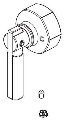 Brizo Invari RP101147GL Thermostatic Valve Trim Temperature Handle Assembly