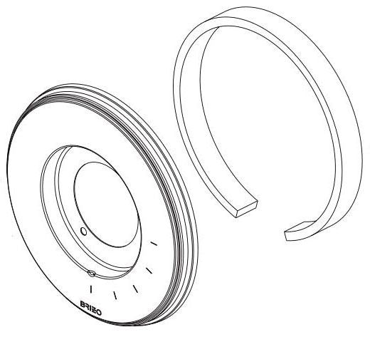 Brizo Invari RP101151GL Thermostatic Valve Trim Escutcheon